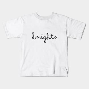 knights cursive Kids T-Shirt